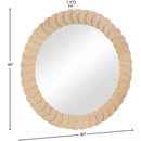  Meridian Revolve Natural Oak Veneer Mirror IMAGE 6