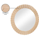  Meridian Revolve Natural Oak Veneer Mirror IMAGE 7