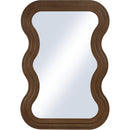  Meridian Bellagio Brown Oak Veneer Mirror IMAGE 3
