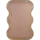  Meridian Bellagio Brown Oak Veneer Mirror IMAGE 5