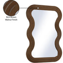  Meridian Bellagio Brown Oak Veneer Mirror IMAGE 7