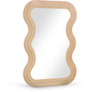  Meridian Bellagio Natural Oak Veneer Mirror IMAGE 1