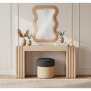  Meridian Bellagio Natural Oak Veneer Mirror IMAGE 2