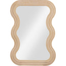  Meridian Bellagio Natural Oak Veneer Mirror IMAGE 3