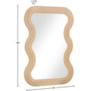  Meridian Bellagio Natural Oak Veneer Mirror IMAGE 6