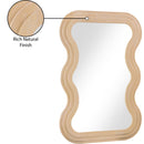  Meridian Bellagio Natural Oak Veneer Mirror IMAGE 7