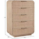  Color_Natural -- Meridian Windsor 5 Drawer Chest IMAGE 10