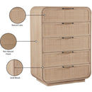  Color_Natural -- Meridian Windsor 5 Drawer Chest IMAGE 11