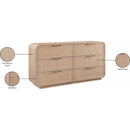  Color_Natural -- Meridian Windsor 6 Drawer Dresser IMAGE 13