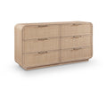  Color_Natural -- Meridian Windsor 6 Drawer Dresser IMAGE 1