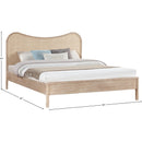 Meridian Windsor Natural Rubberwood King Bed (3 Boxes) IMAGE 10