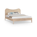 Meridian Windsor Natural Rubberwood King Bed (3 Boxes) IMAGE 1