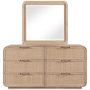  Meridian Windsor Natural Solid Wood Mirror IMAGE 6