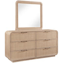  Meridian Windsor Natural Solid Wood Mirror IMAGE 7