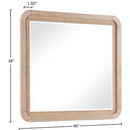 Meridian Windsor Natural Solid Wood Mirror IMAGE 9