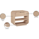  Color_Natural -- Meridian Windsor 1 Drawer Nightstand IMAGE 12