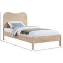 Meridian Windsor Natural Rubberwood Twin Bed (3 Boxes) IMAGE 10