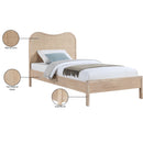 Meridian Windsor Natural Rubberwood Twin Bed (3 Boxes) IMAGE 11