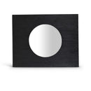  Meridian Optic Black Oak Wood Frame Mirror IMAGE 1