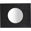  Meridian Optic Black Oak Wood Frame Mirror IMAGE 3