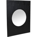  Meridian Optic Black Oak Wood Frame Mirror IMAGE 4