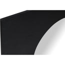  Meridian Optic Black Oak Wood Frame Mirror IMAGE 6