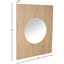  Meridian Optic Natural Oak Wood Frame Mirror IMAGE 8