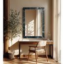 Meridian Pavia Green Genuine Marble Frame Mirror IMAGE 2