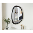  Meridian Holland Black Polyresin Frame Mirror IMAGE 2