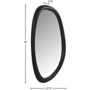  Meridian Holland Black Polyresin Frame Mirror IMAGE 6