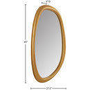  Meridian Holland Brass Polyresin Frame Mirror IMAGE 6