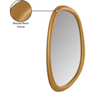  Meridian Holland Brass Polyresin Frame Mirror IMAGE 7
