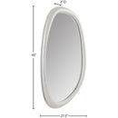  Meridian Holland White Polyresin Frame Mirror IMAGE 6