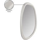  Meridian Holland White Polyresin Frame Mirror IMAGE 7