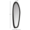  Meridian Holland Black Polyresin Frame Mirror IMAGE 6