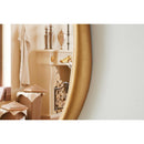  Meridian Holland Brass Polyresin Frame Mirror IMAGE 5