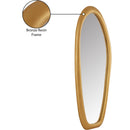  Meridian Holland Brass Polyresin Frame Mirror IMAGE 7