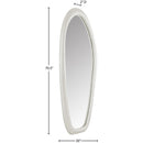  Meridian Holland White Polyresin Frame Mirror IMAGE 6