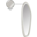  Meridian Holland White Polyresin Frame Mirror IMAGE 7