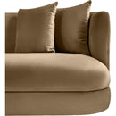 Meridian Alder Beige Velvet Chair IMAGE 8