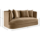  Manufacturer Color_Beige -- Meridian Alder Stationary Fabric Loveseat IMAGE 16