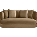  Manufacturer Color_Beige -- Meridian Alder Stationary Fabric Loveseat IMAGE 3