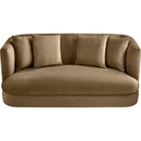  Manufacturer Color_Beige -- Meridian Alder Stationary Fabric Loveseat IMAGE 4