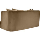 Meridian Alder Beige Velvet Loveseat IMAGE 6