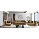 Meridian Alder Beige Velvet Sofa IMAGE 14