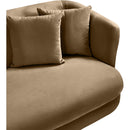 Meridian Alder Beige Velvet Sofa IMAGE 9