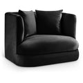  Manufacturer Color_Black -- Alder Black Velvet Upholstered Chair IMAGE 1