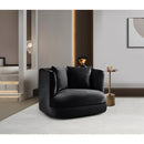  Manufacturer Color_Black -- Alder Black Velvet Upholstered Chair IMAGE 2