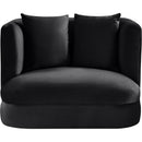  Manufacturer Color_Black -- Alder Black Velvet Upholstered Chair IMAGE 3