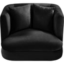  Manufacturer Color_Black -- Alder Black Velvet Upholstered Chair IMAGE 4